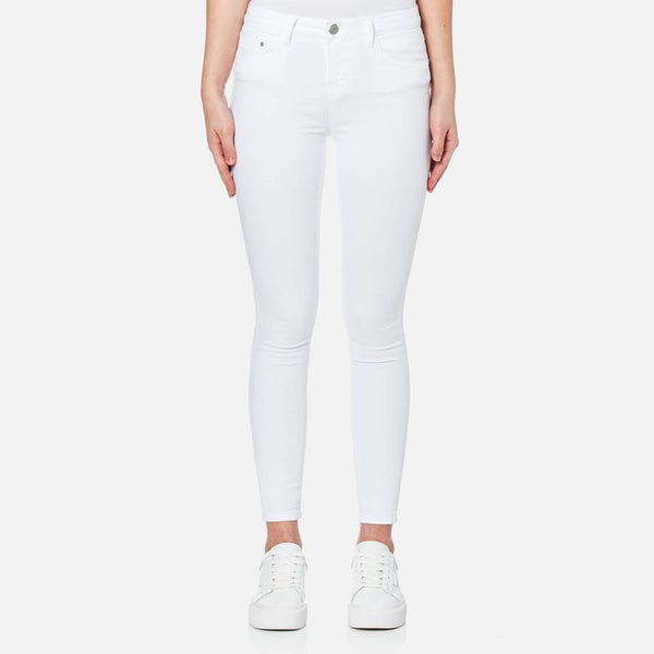 Waven Women's Freya Classic Skinny Ankle Grazer Jeans - White