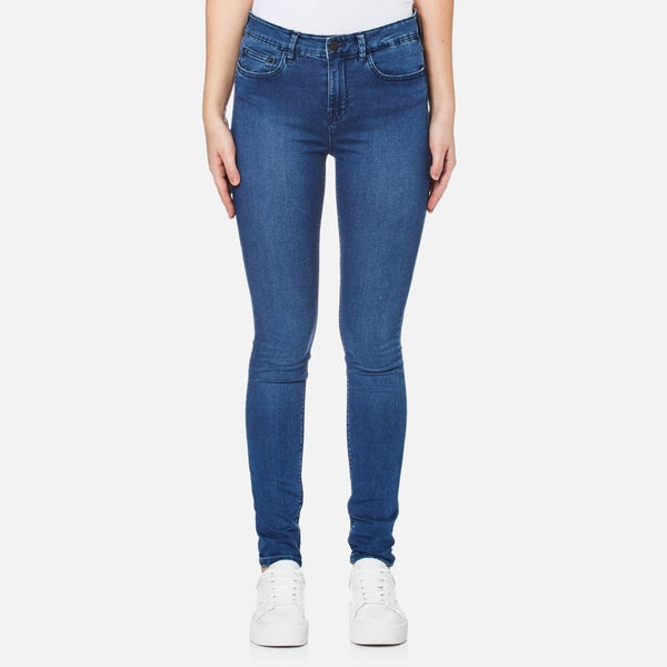 Waven Women's Asa Mid Rise Skinny Jeans - Brand Blue