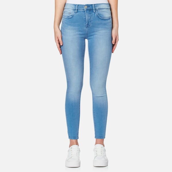 Waven Women's Freya Classic Skinny Ankle Grazer Jeans - Ice Blue