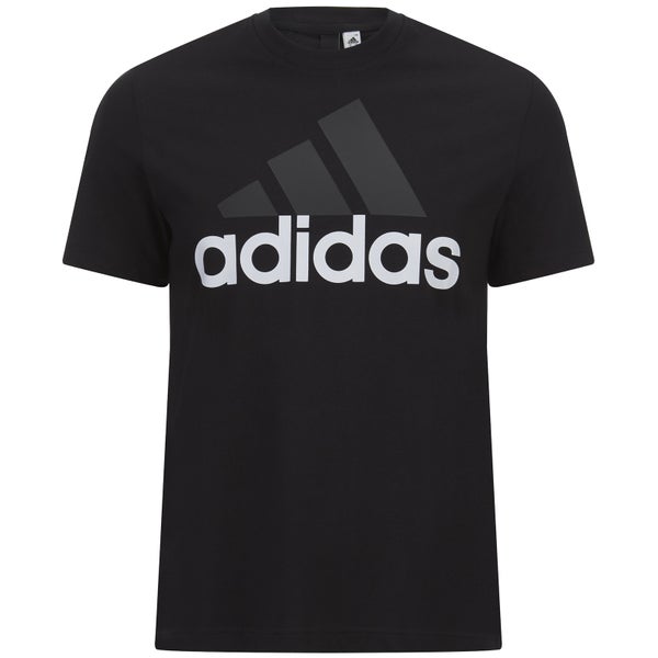 adidas Men's Essential Big Logo T-Shirt - Black
