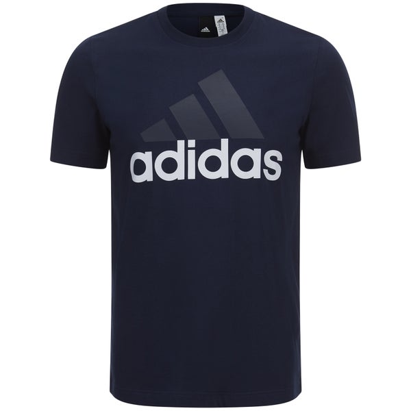 adidas Men's Essential Big Logo T-Shirt - Navy