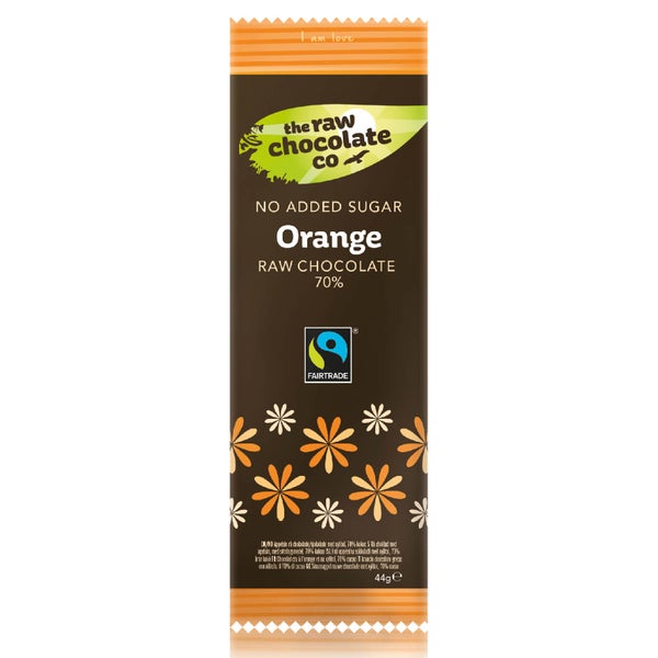 The Raw Chocolate Company Sugar Free Orange with Xylitol Bar