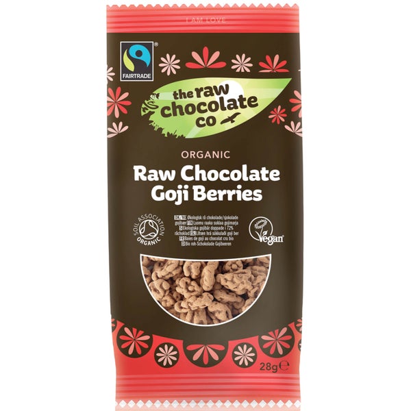 The Raw Chocolate Company Organic Raw Chocolate Goji Berries Snack Pack