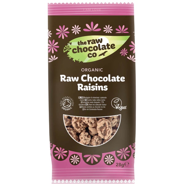 The Raw Chocolate Company Organic Raw Chocolate Raisins Snack Pack