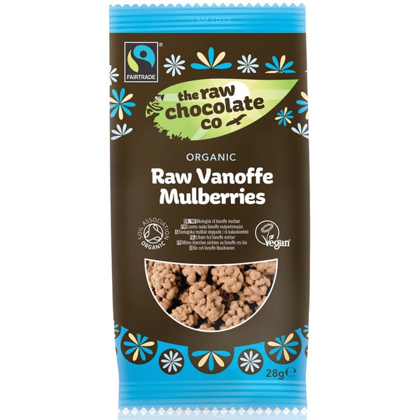The Raw Chocolate Company Organic Raw Vanoffee Mulberries Snack Pack