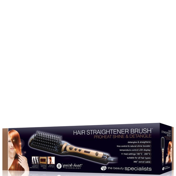 Rio Proheat Shine & Detangle Hair Straightening Brush