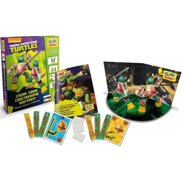 Teenage Mutant Ninja Turtles Clay Buddies Fun Kids Craft Pack Models Art Create