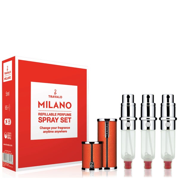 Travalo Milano HD Elegance set di flaconi con nebulizzatore per profumo - arancione (5 ml)