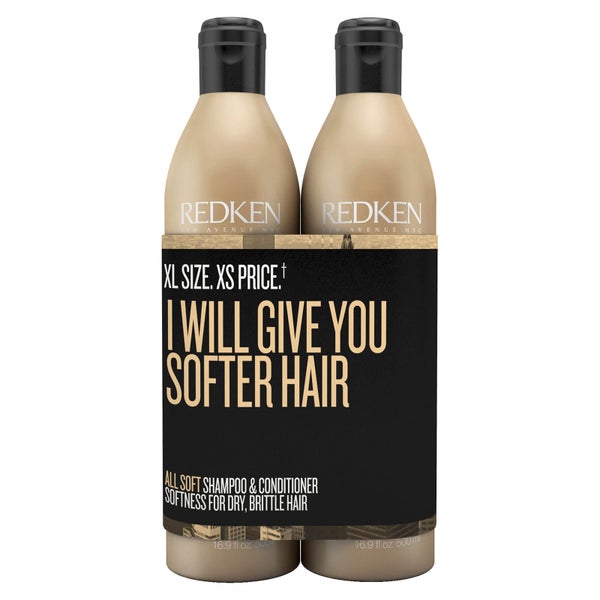 Redken All Soft Shampoo and Conditioner Duo 500ml