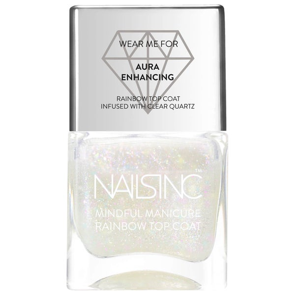 nails inc. The Mindful Manicure Good Vibes Only Rainbow Top Coat 14ml