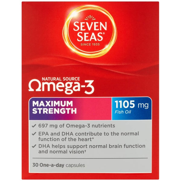 Seven Seas Omega 3 Maximum Strength - 30 Capsules