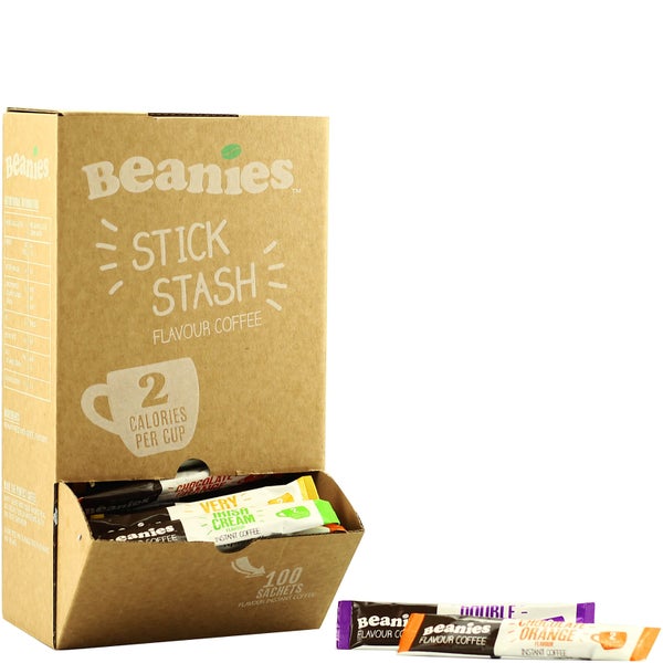 Beanies Mixed Flavour Instant Coffee Sticks - 100 Sachets