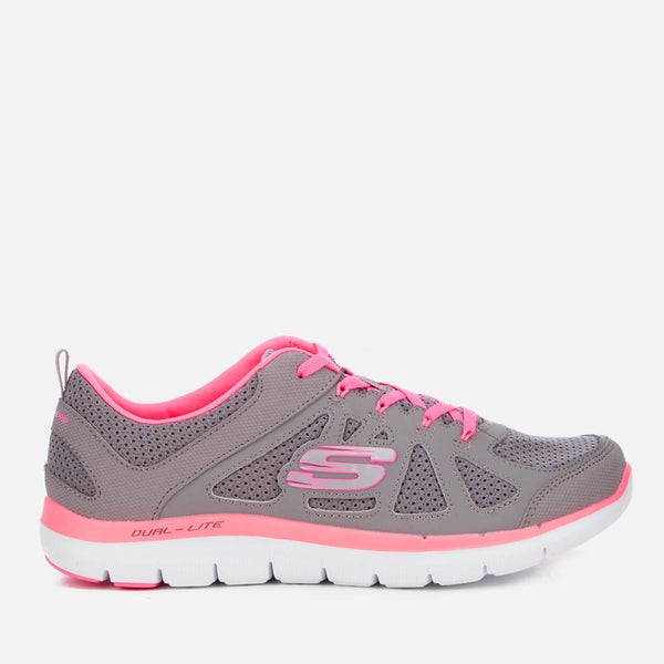 Skechers Women's Flex Appeal 2.0 Simplistic Trainers - Grey/Pink