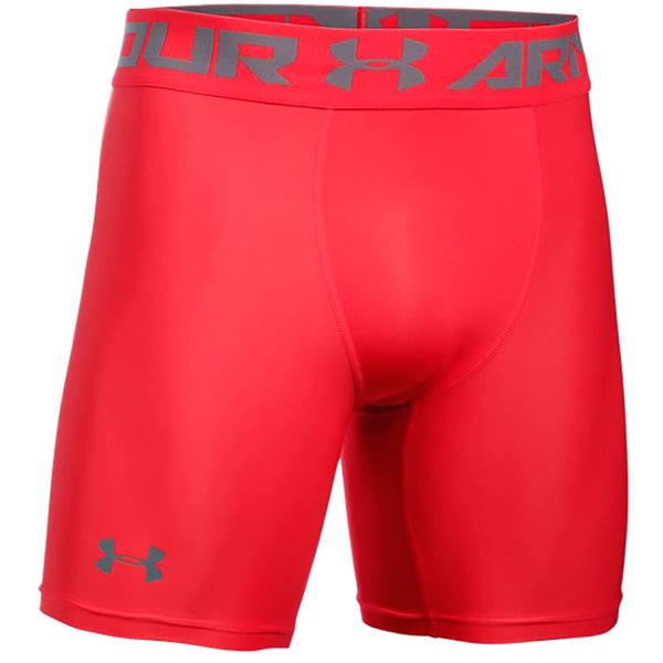 Under Armour Men's HeatGear Armour Mid Compression Shorts - Red