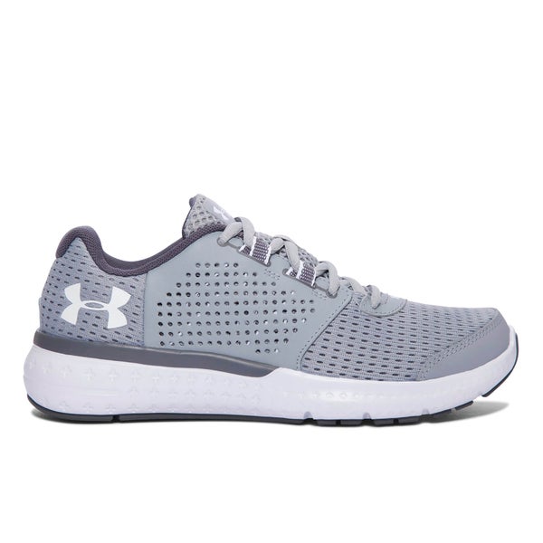 Under Armour Women's Micro G Fuel Running Shoes - Overcast Grey/White