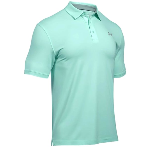 Under Armour Men's Charged Cotton Scramble Golf Polo Shirt - Mint