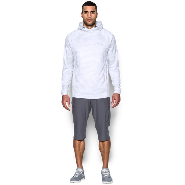 Under Armour Men's Tech Terry Fitted Pullover Hoody - White