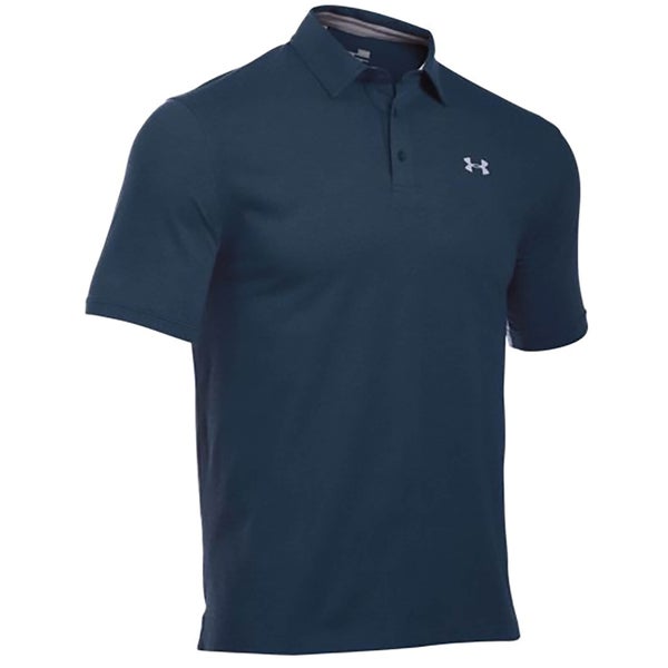 Under Armour Men's Charged Cotton Scramble Golf Polo Shirt - Academy