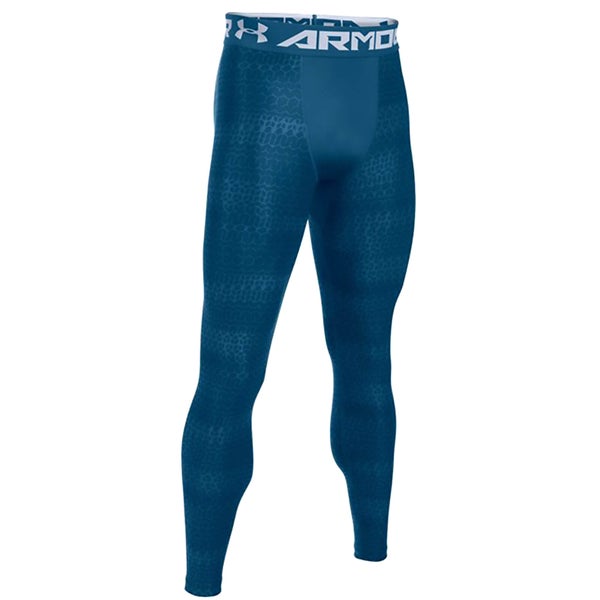 Under Armour Men's HeatGear Armour Printed Compression Tights - Blackout Navy