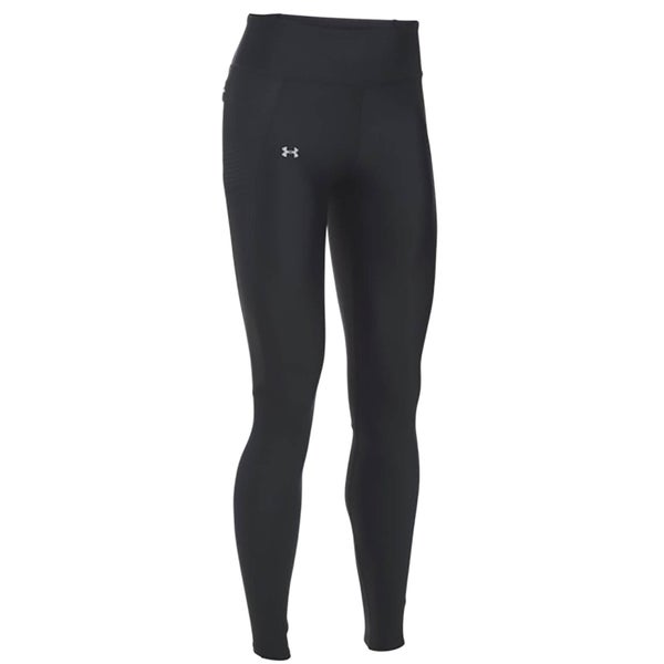 Under Armour Women's Fly By Printed Run Tights - Black/Silver