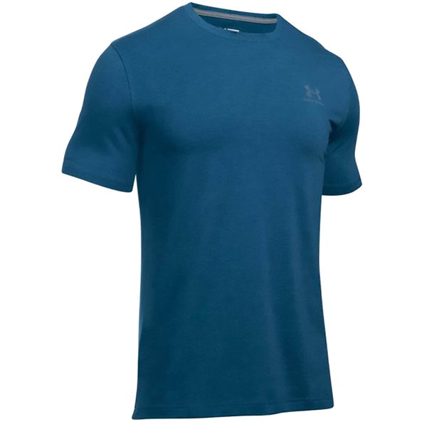 Under Armour Men's Sport Style Left Chest Logo T-Shirt - Blackout Navy/Medium Heather