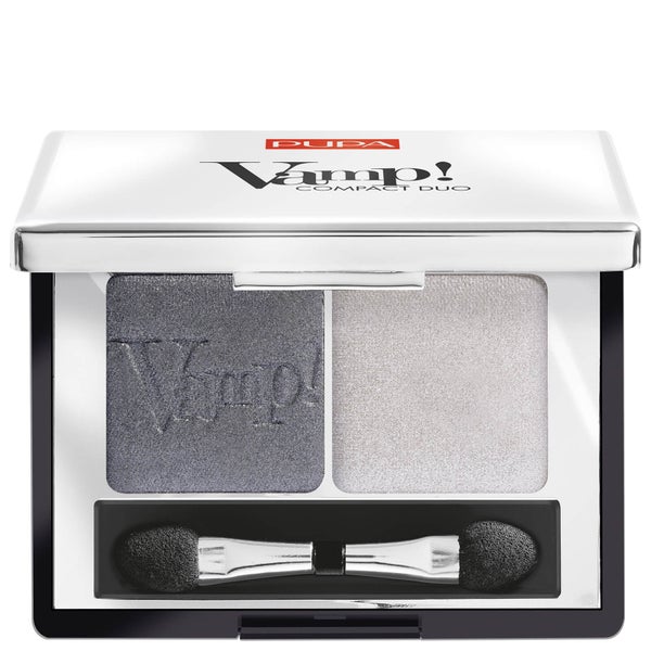 Vamp! PUPA Duo d'Ombres à Paupières Compact Eyeshadow Duo - Silver Stone