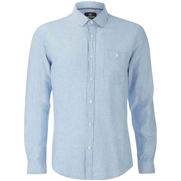 Threadbare Men's Butterbean Long Sleeve Shirt - Blue