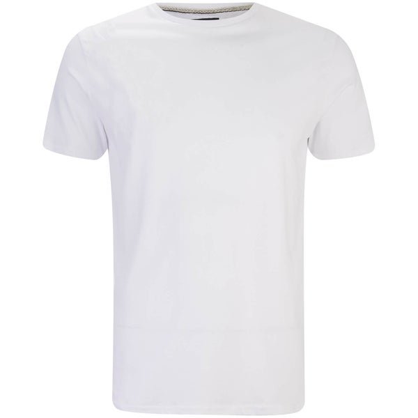T-Shirt Homme Max Long Line Threadbare -Blanc