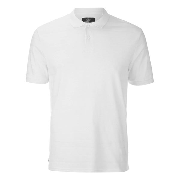 Threadbare Men's Stockton Textured Polo Shirt - White