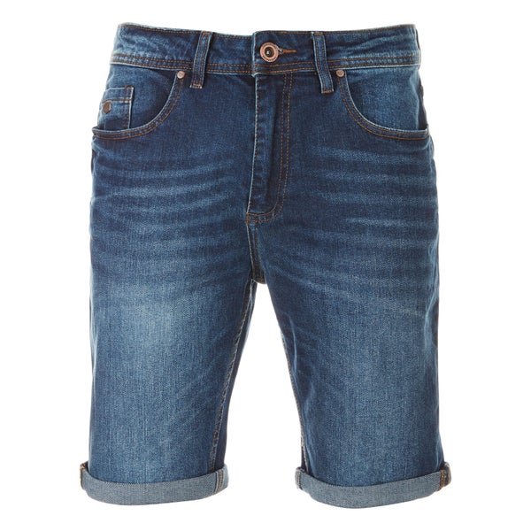 Threadbare Men's Denim Shorts - Mid Wash