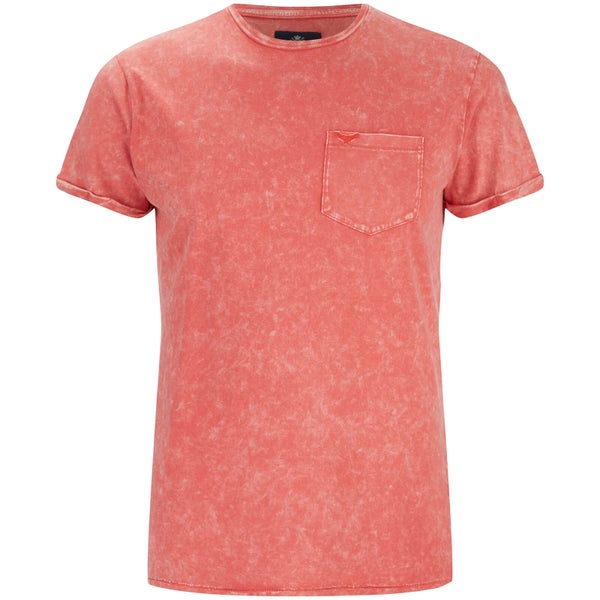 T-Shirt Homme Eureka Poche Threadbare -Corail