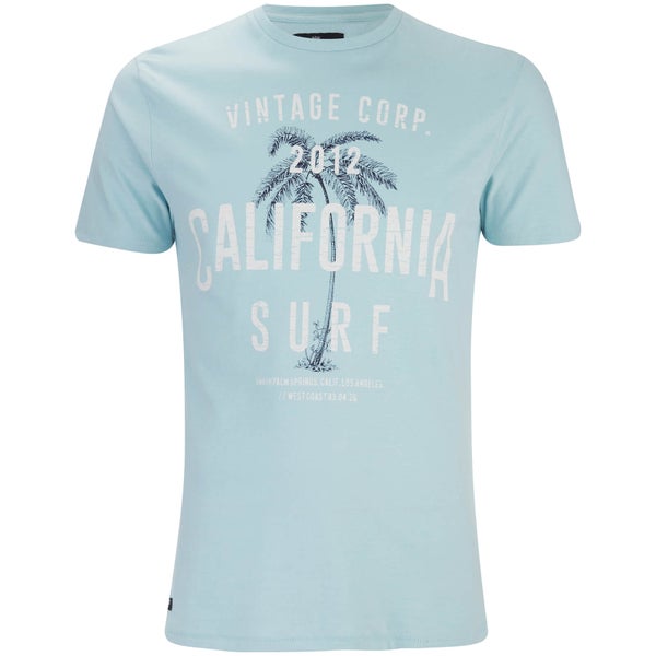T-Shirt Homme Paradise Col Rond Threadbare -Bleu