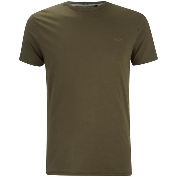 T-Shirt Homme William Col Rond Threadbare -Kaki