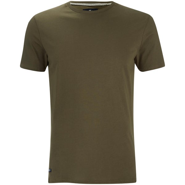T-Shirt Homme Max Long Line Threadbare -Kaki