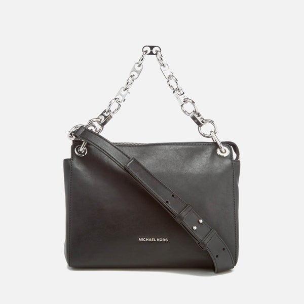 MICHAEL MICHAEL KORS Women's Gianna Medium Convertible Messenger Bag - Black