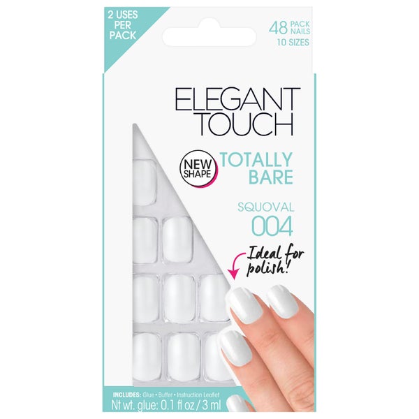 Uñas Totally Bare de Elegant Touch - Squoval 004
