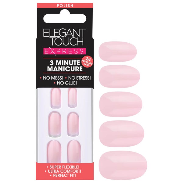 Elegant Touch Express Polish Nails - Pastel Pink