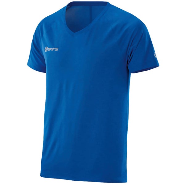 Skins Plus Men's Vector V Neck T-Shirt - Ultrablue/Marle