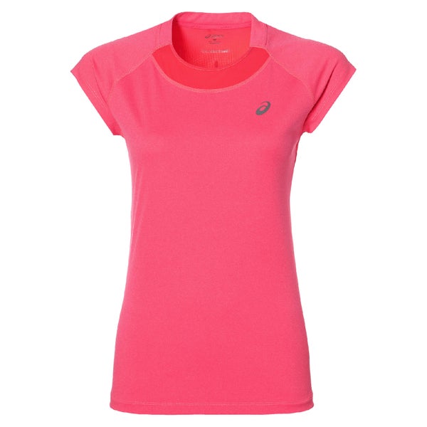Asics Women's Cap Sleeve Run T-Shirt - Diva Pink Heather