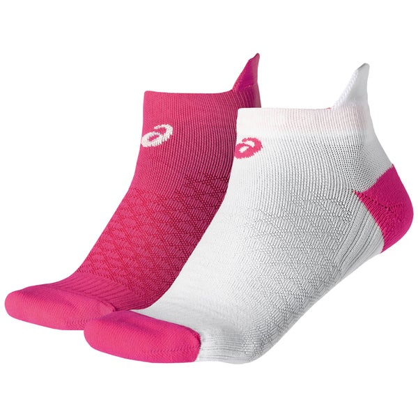 Asics Women's 2 Pack Run Socks - Diva Pink