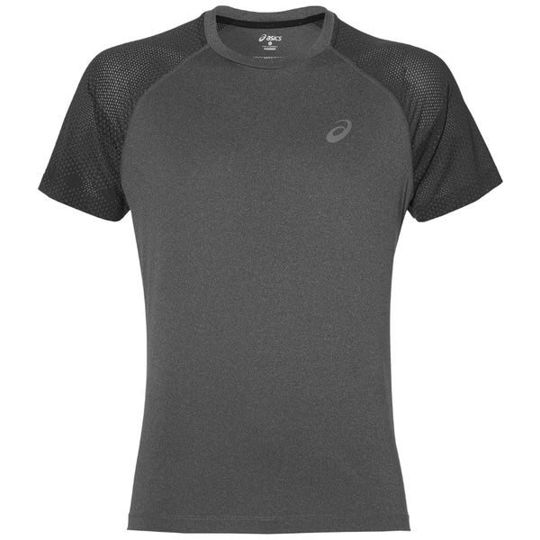 Asics Men's Lite Show Run T-Shirt - Dark Grey Heather