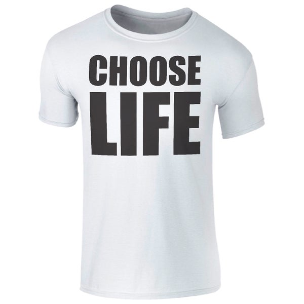 T-Shirt Homme Choose Life -Blanc