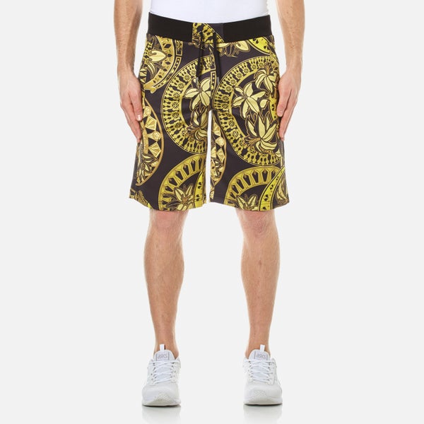 Versace Jeans Men's All Over Print Sweat Shorts - Nero