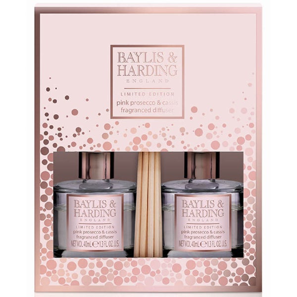 Baylis & Harding Pink Prosecco & Cassis Duo Diffuser Set