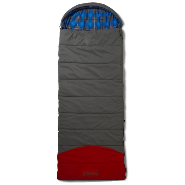Coleman Comfort Basalt Sleeping Bag - Grey/Red - Single