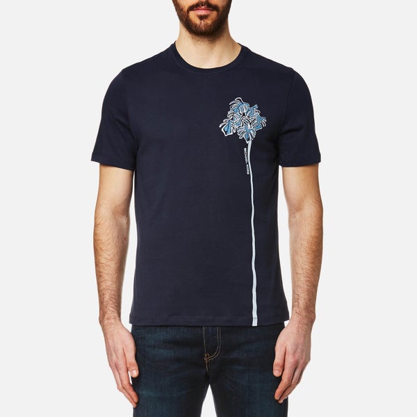Michael Kors Men's Side Palm Tree Graphic T-Shirt - Midnight