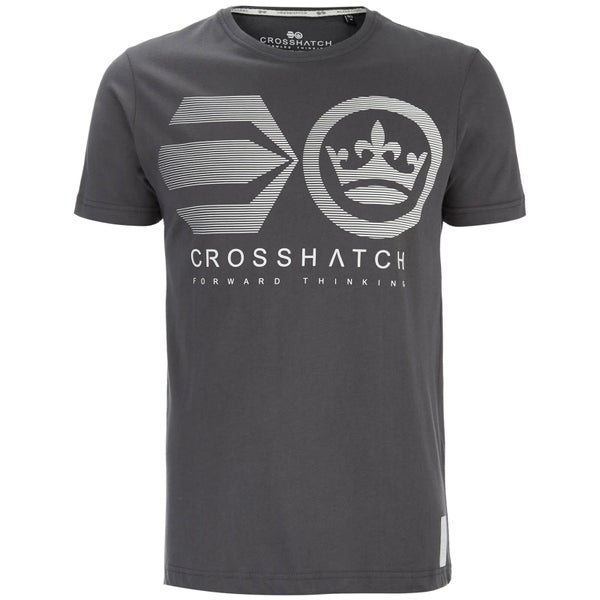 Crosshatch Herren Briscoe Logo T-Shirt - Magnet