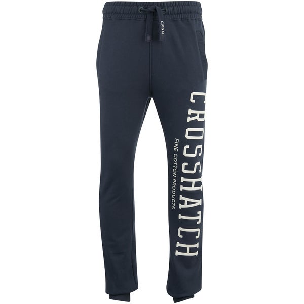 Crosshatch Men's Flunk Logo Sweatpants - Blue Night