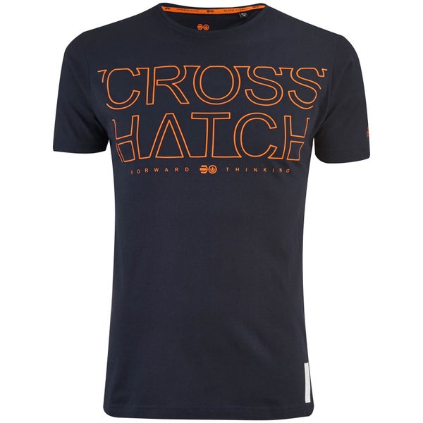 Crosshatch Men's Quebec Logo T-Shirt - Night Sky