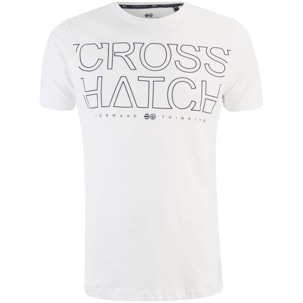 Crosshatch Men's Quebec Logo T-Shirt - White